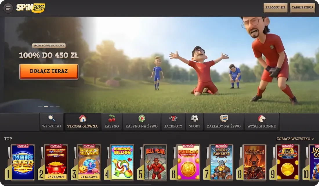SpinBoss Casino – kasyno online